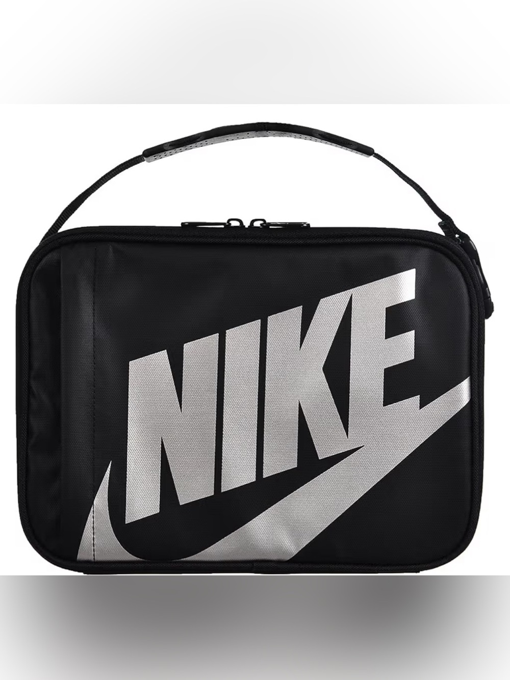 Nike Black Toiletry Bag with Large Silver NIKE Logo
